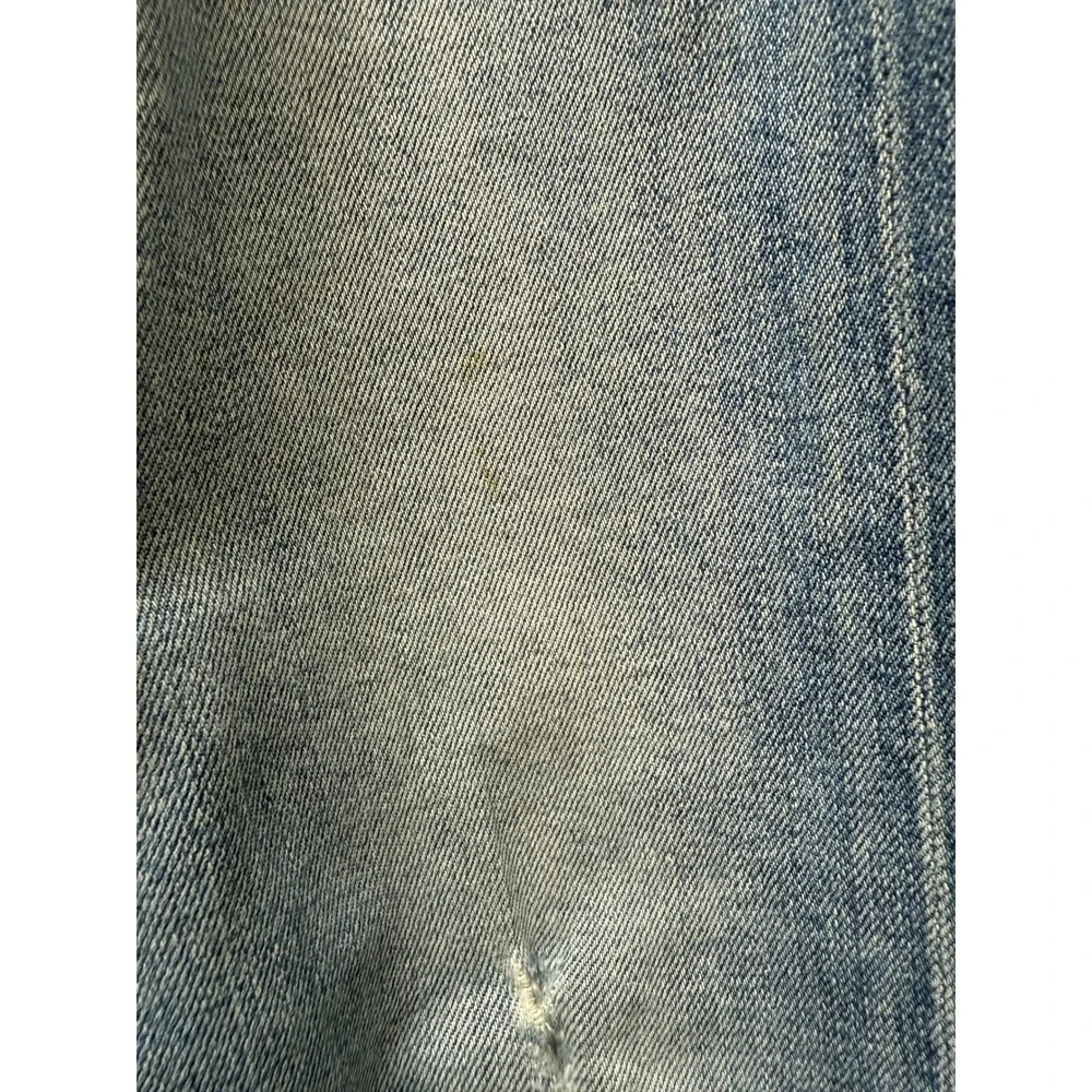 Citizens of Humanity Emerson Slim Boy Friend Jeans Distressed Light Wash Cropped